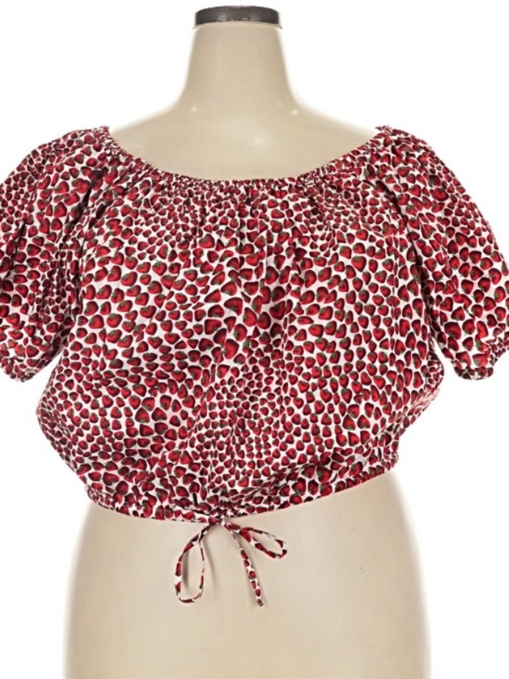 J. Crew Strawberry Print Top XXL